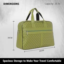 nautica 25L Compact, Stylish & Comfortable Hand Duffel Bag: Perfect for Travel and Everyday Adventures (Light Green) image 4
