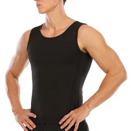 CALANDIS™ Mens Sauna Vest Shapewear Workout Shirt Shaper Mens Heat Trapping Sweat Vest L Black | Shapewear | Intimates & Sleep | Womens Clothing image 5