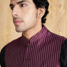 amazon brand - symbol Men Lightweight Nehru Jacket image 4