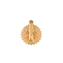 voylla Indie Collectibles Golden Blossom Nose Ring image 5