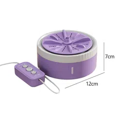 atorse ATORSE® Mini Turbine Washing Machine USB Powered Small Size for 4kg Personal Laundry Purple|Home Items for Living Room, Home & Garden, Home Product, Flower Planters for Home-office-Lawns| image 2