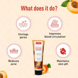 Sirona Natural Exfoliating Face Wash for Men & Women - 125 ml | Suitable For All Skin Type image 3
