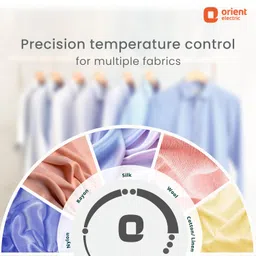 Orient Electric Fabrismooth 1000W Dry iron (Press) | Non-stick Weilburger coating| Silver Layered Thermostat| G-shaped heating element| ISI certified| 2-year replacement warranty by Orient image 5