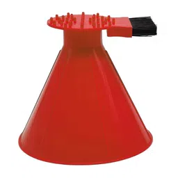 CALANDIS™ Car Windshield Ice Scraper Round Funnel Cone Deicer Durable Car Snow Removal Red | Ice Scrapers Snow Brushes | Automotive Care Detailing image 4