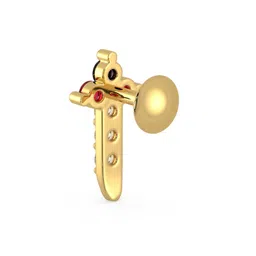 malabar gold & diamonds Yellow Gold Nose Pin for Women 22 k | 22k BIS Hallmark (916) Nose Stud for Women and Girls with Piercing image 4