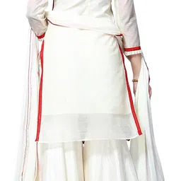 ethnicjunction Women's Chanderi Cotton Embroidered Unstitched Salwar Suit Material image 3