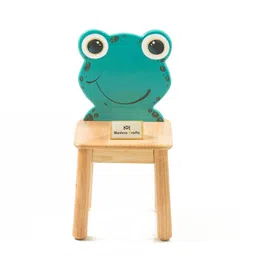 Modern Kraftz 'Frog' Themed solidwood Kids Chair for playroom and Kindergarten image 1