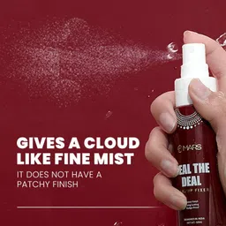 MARS Seal the Deal Long-Lasting Makeup Fixer Spray with Hyaluronic Acid | Hydrating Dewy Base Setting Spray for Professional Face Makeup | Budge Proof | Non Sticky (60 ml) image 3