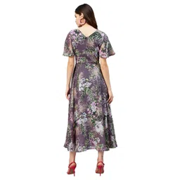 rare Women's Georgette Fit and Flare Maxi Dress image 4