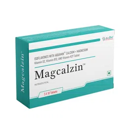 ALLDAY PHARMA Magcalzin Tablets | Multivitamins | Dietary (30 Tablets) with Mineral and Vitamins Help in Bone health, Muscle Health, Heart Health | for Men & Women image 1