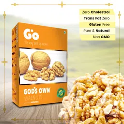Go Organic Light Broken Walnut Kernels 500g, (250g x 2)| Akhrot Giri | Organic, Without Shell | Healthy Dry Fruits for Snacking & Baking image 5