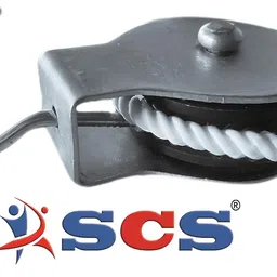 SCS Iron Metal Pulley for Lifting Rope Exercise Home Gym Strong and Durable - Only Pulley (Silver) image 5