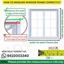 Woodluck Mosquito net for Window Size: 140 x 160cm Color: White Pre Stitched Window net for Home Premium Fiberglass Mesh with Self Adhesive Hook & Loop Tape Durable Window Mosquito net with Frame image 3