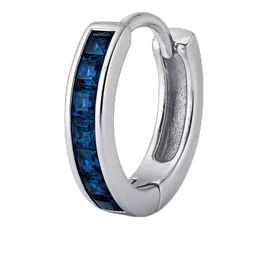 darshraj 925 Sterling Silver Nose Ring with Delicate Gemstone Accent|for girl |women|8mm size image 1