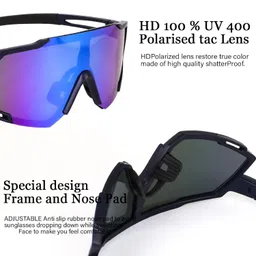 dark wost Sports Sunglasses for Unisex Youth IPL Cricket Baseball Fishing Cycling Running Golf Mountain Bike Goggles Tac Glasses UV400 Protection image 3