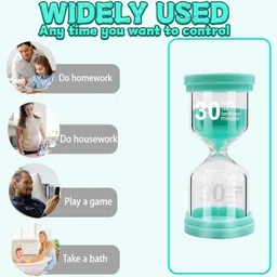 nhcdfa Sand Timer 30 Minute, Sand Clock, Hour Glass Sand Timer Sand Clock Kids Sandtimer Classroom Games Home Kitchen Officesand Clock Timer for Kids Room Hourglass image 2