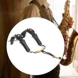 Generic Saxophone Shoulder Shoulder Wide Padded Professional Practice Sax Neck Strap image 5