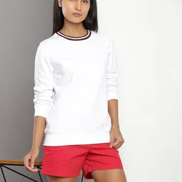 tommy hilfiger Women Cotton Round Neck Sweatshirt image 2