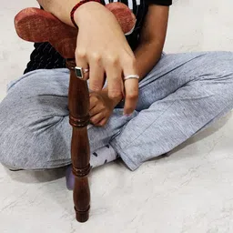 Boscaiola24 Wooden Staff for Improved Breath Flow in Nostrils and for Breath Flow in Nostrils and for Yoga Practices | Yoga Stick | Yoga Danda/Yoga Practice Stick image 2