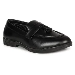 forssil Men's Moccasins with Tassel Luxury Leather Patina Work Loafer Slip ons Casual Shoes image 5