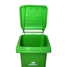 Nilkamal Manual-Lift Garbage Waste Dustbin with Wheels (240 LTR, Green) image 3