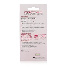 medicept dental Medicept PROTEC Angled Interdental Brush NARROW Space (PINK)- Pack of 3 image 5