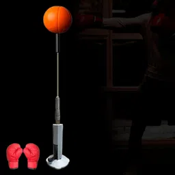 UJEAVETTE® Boxing Reaction Ball Adjustable Boxing Punching Bag for Home Gym Fitness Ball and Gloves image 2