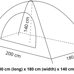 Yasamazing Outdoor Camping Hiking Beach Picnic Trekking Touriest Adventure Waterproof Foldable Easy to Setup Lightweight Carring Bag with Backpacking Tent Four Person Capacity Tent (Multicolor) image 2