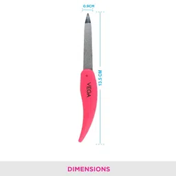 VEGA Portable and Foldable Nail File for Quality Manicure (Pink) image 2