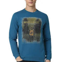 peter england Men's Cotton Crew Neck Sweatshirt image 1