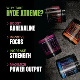 pro supps PS PROSUPPS Hyde Xtreme - Hard Hitting Energy Pre Workout Supplement|Caffeine,Beta-Alanine,L-Arginine|For Muscle Pump,Vascularity,Strength And Focus|30 Servings (Watermelon,Powder,1 Count) image 4