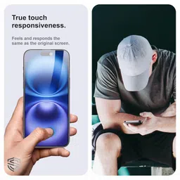 Skyddshield Military-Grade Anti Spy Privacy Tempered Glass Compatible with iPhone 16 and iPhone 15 (6.1 Inch) With Installation Kit | Edge to Edge Coverage | Black image 4