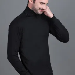 lee burg Men's Cotton Wool Stylish Turtle Neck Sweater | Winter Turtle Neck Sweater for Men | High Neck Pullover Sweater, Full Sleeve Winter Sweater for Men image 3