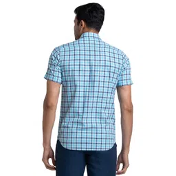 colorplus Tailored Fit Medium Blue Formal Shirt for Men image 4