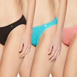 jockey Women's Cotton Bikini Panties (Pack of 4) (SS02_PACK OF 4_Color May Vary_X-Large) image 1