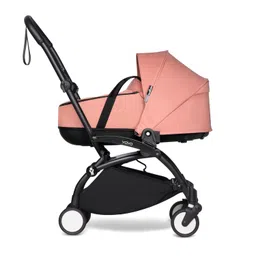BABYZEN YOYO² Black Frame + Ginger Bassinet - Includes Thick Double Mattress, Ventilated Shell & Canopy image 1
