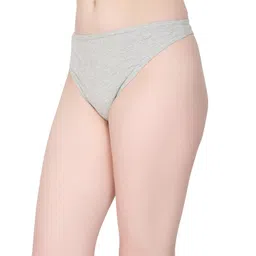 glus Women Cotton No Show Women Thong Must to Wear Under Tight Fitting Outfits,Pack of 4 image 2