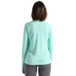 campus sutra Women's Dri-Fit Long Sleeve Regular Fit Activewear T-Shirt for Casual Wear | Polyester Jersey T-Shirt Crafted with Comfort Fit for Everyday Wear image 4