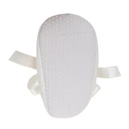 rsmart Infant New Baby Toddlers Boys and Girls Cotton White Sandal Ribbon Booties With Red Flower Patch [RSM_68] image 5