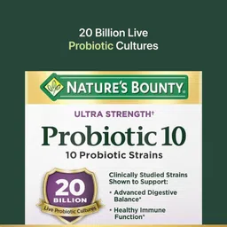 Nature's Bounty Bounty Probiotic 10, Ultra Strength Daily Probiotic Supplement, Support For Digestive, Immune And Upper Respiratory Health, 1 Pack, 30 Capsules image 4