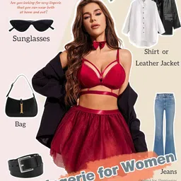 girlfriend Babydoll Lingerie Mesh Wedding Nightie Bridal Women's Babydoll Bikini Skirt Bra Hot Sexy Bikini Wedding Honeymoon Valentine wear image 3
