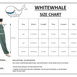 whitewhale Women Elastic Waist Drawstring Summer Casual Baggy Hippie Yoga Pants image 5