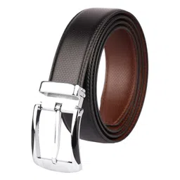 zoro Men's Vegan Leather Reversible Belt for Men | RSCR-04 | Formal/Casual | Black/Brown image 1