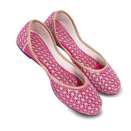 dfr Ethnic Traditional Embroidered Punjabi Juti Phulkari Jutti image 1