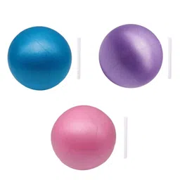 SAZ DEKOR 3xSmall Pilates Ball for Kids 6 inch Yoga Ball for Stretching Home Gym Pink image 3