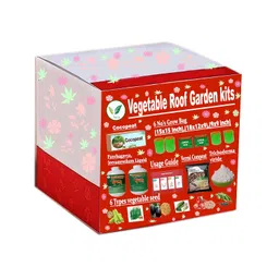Vegetable Gardening Kit - Kitchen Garden Kit (Pack of 1) Vegetable Seeds-6 Varieties,HDPE Growbag-6Nos,Vermicompost & Cocopeat-1Kg,Panchakaviya & Jeevamrut-1Lts,Tricoderma-500g image 1