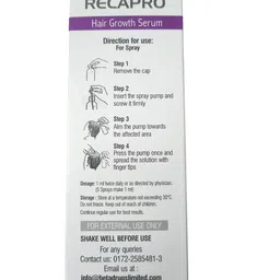 raaso complete home decor Recapro hair Vitalizing Serum (60ml) image 3
