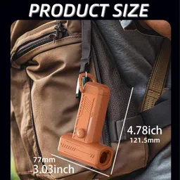 zorbes ZORBES® Turbo Jet Blower, Mini Blower Fan with LED Light, Handheld Air Duster 2 Nozzles 4 Stage Wind Adjustment USB Portable Air Blower for Car Cleaning Computer Keyboard Travel Hiking Camping image 4