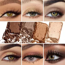 S.F.R. COLOR CS Always Naked Palette 16 color, Nude Neutral Eye Makeup, Blendable, Warm And Cool Nude Pigments, Matte, Shimmer, Glitter, Creamy Smooth (SHADE A) image 5