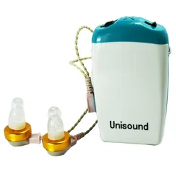 Dishan Both Ear Hearing Aids For Theold Age That Fit In The Pocket Amplifier For Ear/Sound Enhancement Device, White image 1